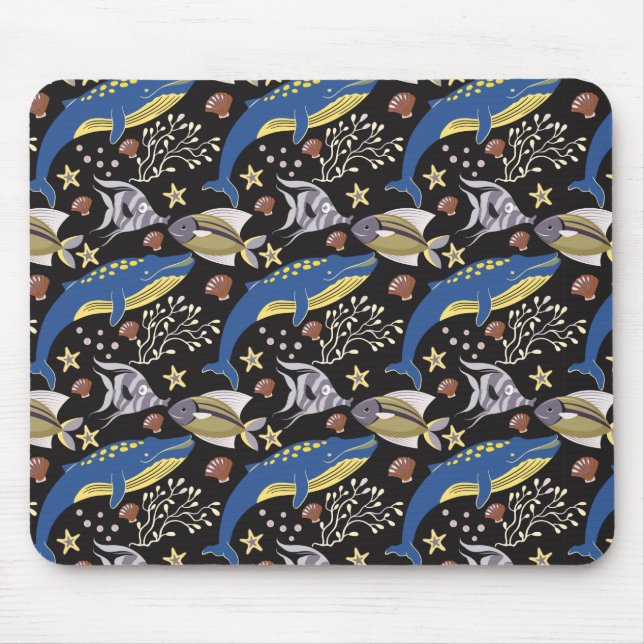 Tapis De Souris Motif d'animaux aquatiques | vie sous-marine 17 (Devant)
