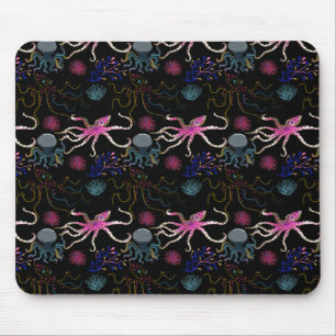 Tapis De Souris Motif d'animaux aquatiques vie sous-marine océan