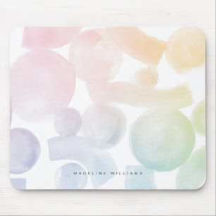 Tapis De Souris Motif d'aquarelle joueuse Mousepad avec nom