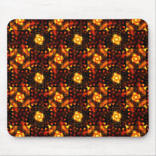 Tapis De Souris Motif d'art abstrait élégant boho moderne or #506