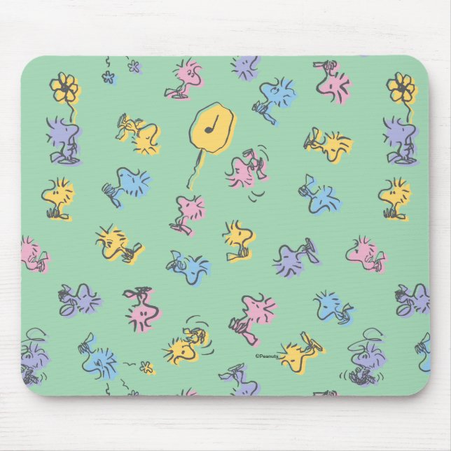 Tapis De Souris Motif d'art de la Pop de sucre Woodstock (Devant)