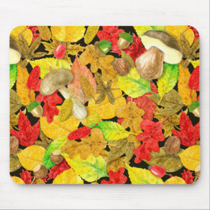 Tapis De Souris Motif d'automne aquarelle