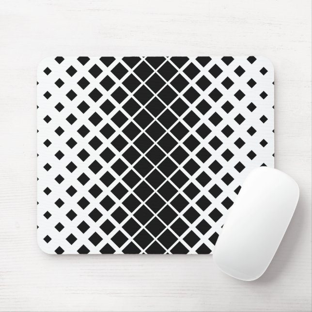 Tapis De Souris Motif de blocs de Carré de dissolution noir modern (Avec souris)