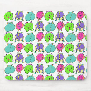 Tapis De Souris Motif de boutons de hamster coloré