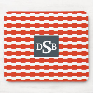 Tapis De Souris Motif de Boxstripe de monogramme