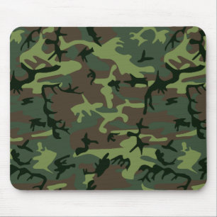 Tapis De Souris Motif de brun de vert de Camo de camouflage