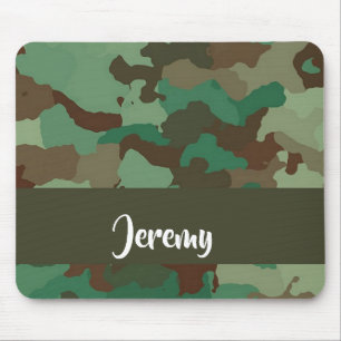 Tapis De Souris Motif de camouflage de nom personnalisé