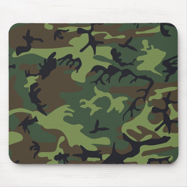 Tapis De Souris Motif de camouflage vert (Devant)