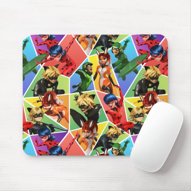 Tapis De Souris Motif de caractères couleur miquille (Avec souris)