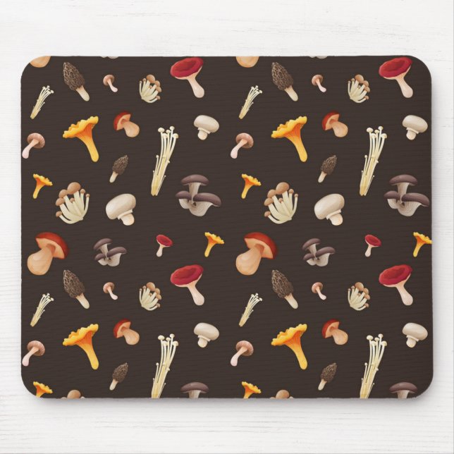 Tapis De Souris Motif de champignons (Devant)