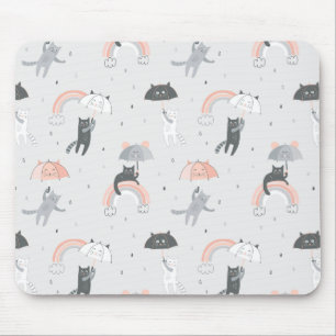 Tapis De Souris Motif de chats à plume