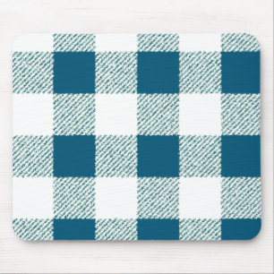 Tapis De Souris Motif de chèque En vichy bleu vert