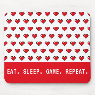 Tapis De Souris Motif de cœur en pixels