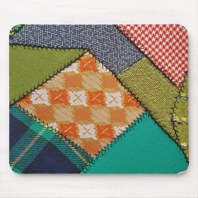 Tapis De Souris motif de courtepointe fou (Devant)