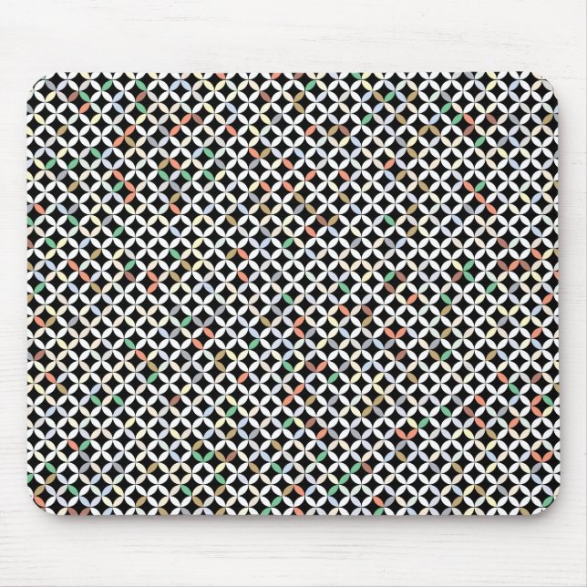 Tapis De Souris Motif de diamant incurvé prismatique (Devant)