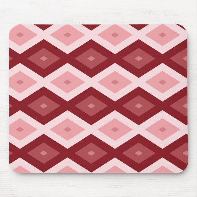 Tapis De Souris Motif de diamants rouges (Devant)