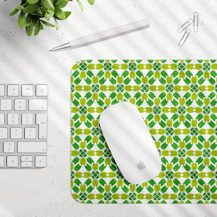 Tapis De Souris Motif de feuille, motif de feuilles, feuilles vert