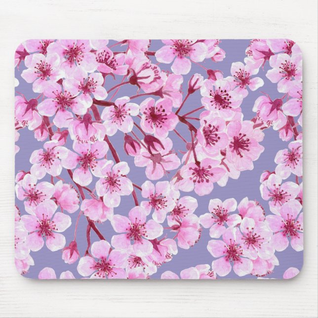 Tapis De Souris Motif de fleurs de cerisiers (Devant)