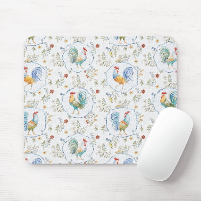 Tapis De Souris Motif de fleurs de pays (Avec souris)