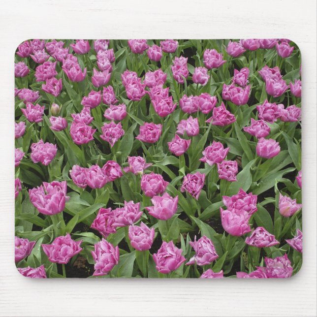 Tapis De Souris Motif de jardin de tulipes, Jardins de Keukenhof, (Devant)