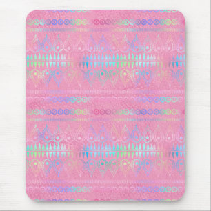Tapis De Souris Motif de licorne bohème iridescent