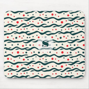 Tapis De Souris Motif de lignes et de formes géométriques Abstrait