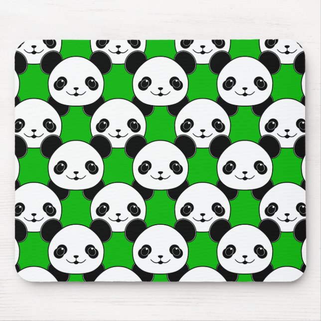 Tapis De Souris Motif de l'ours Kawaii Panda (Devant)