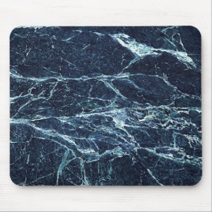 Tapis De Souris Motif de marbre moderne bleu
