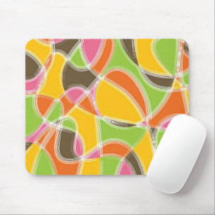 Tapis De Souris Motif de mode d'été coloré Art Mod Rétro Chic