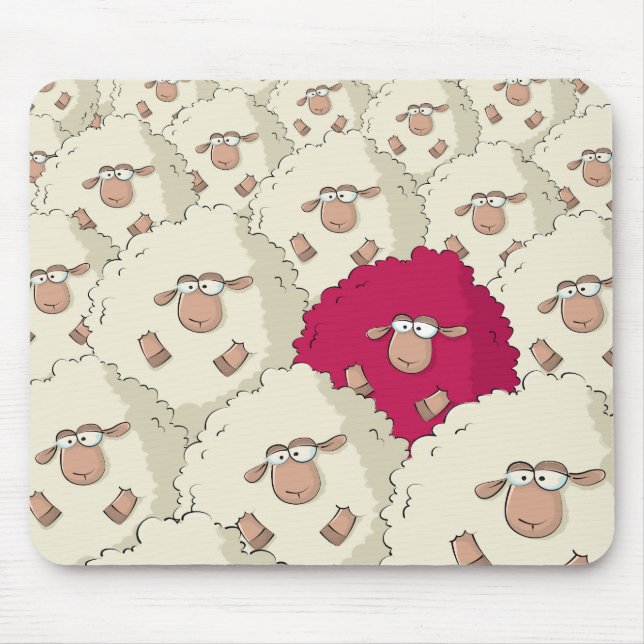 Tapis De Souris Motif de moutons (Devant)
