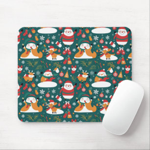 Tapis De Souris Motif de Noël à carreaux