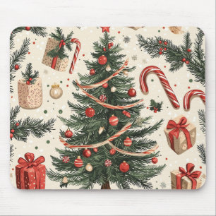 Tapis De Souris Motif de Noël floral Poinsettia (4)