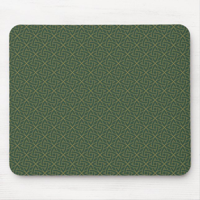 Tapis De Souris Motif de noeud celtique tissé (Devant)