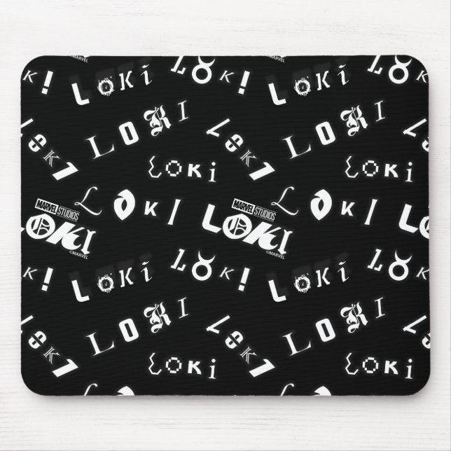 Tapis De Souris Motif de nom Loki (Devant)