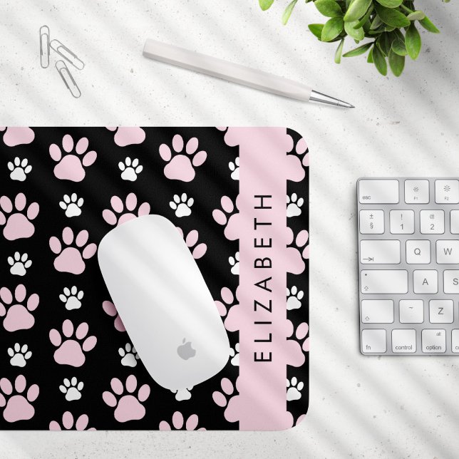 Tapis De Souris Motif De Pailles, Pailles Roses, Pailles De Chien, (Créateur téléchargé)