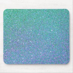Tapis De Souris Motif de Parties scintillant Turquoise bleu vert t