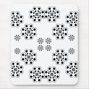 Tapis De Souris Motif de pétales à points de polka