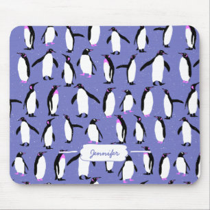 Tapis De Souris Motif de pingouin d'hiver mignon