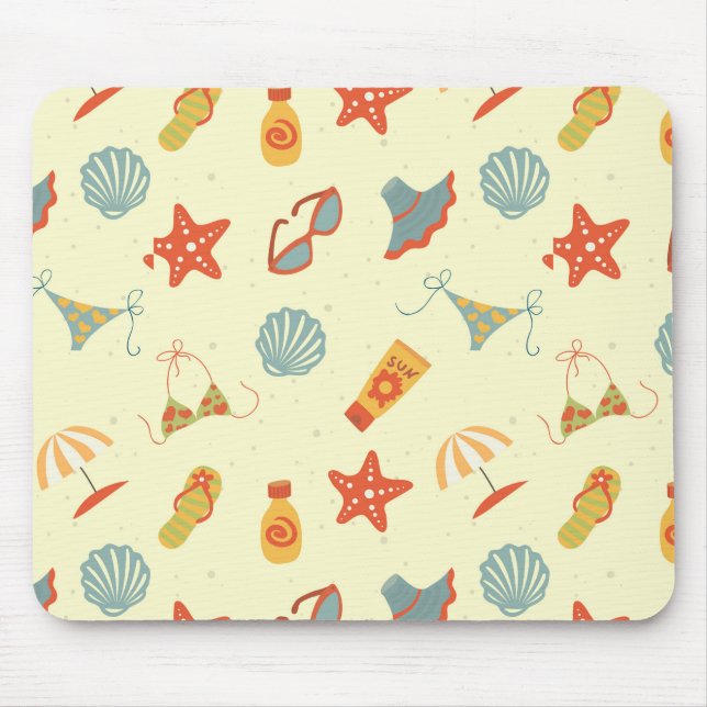 Tapis De Souris Motif de plage d'été (Devant)