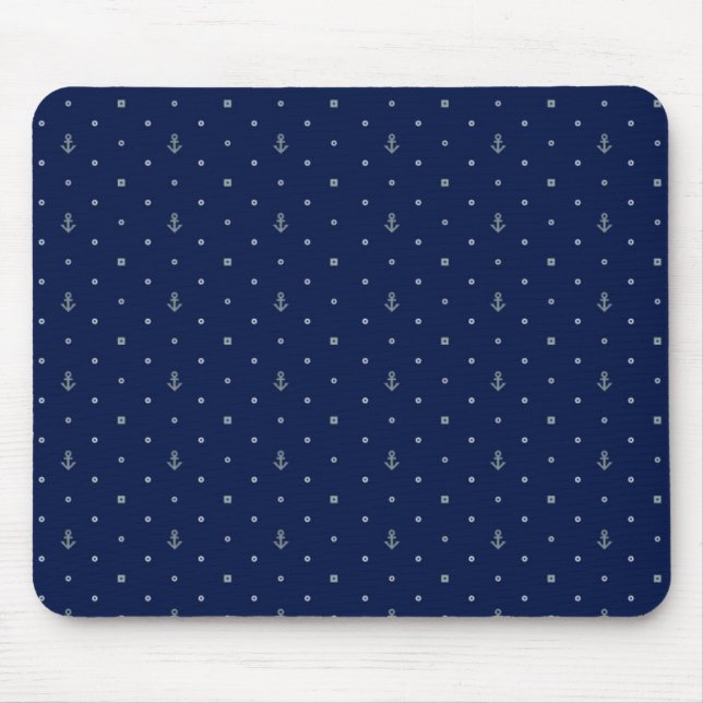 Tapis De Souris Motif de pois d'Ancre (Devant)