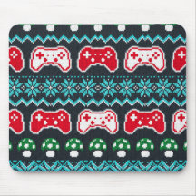 Motif de pull moche de Noël manette de jeu
