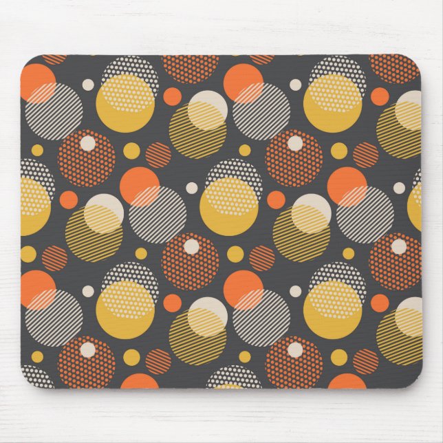 Tapis De Souris Motif de rayure de point de polka (Devant)