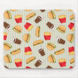 Tapis De Souris Motif de restauration rapide 2