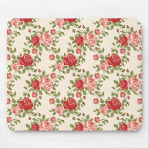 Tapis De Souris Motif de roses vintage shabby chic