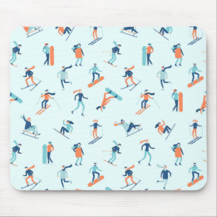 Tapis De Souris Motif de sports d'hiver