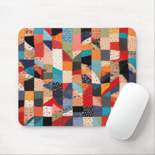 Tapis De Souris Motif de surface composée en Patchwork coloré