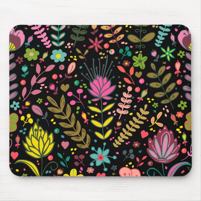 Tapis De Souris Motif de surface Florale - Papier peint Fleurs Des (Devant)