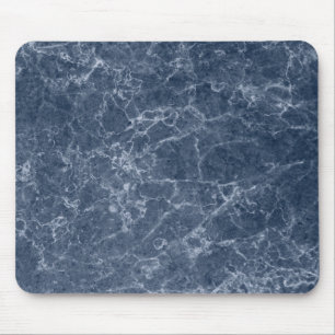 Tapis De Souris Motif de texture en marbre bleu complexe