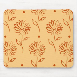 Tapis De Souris Motif de tournesol couleur Butterscotch