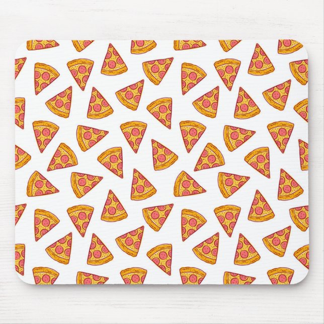 Tapis De Souris Motif de tranche Pizza Fun (Devant)